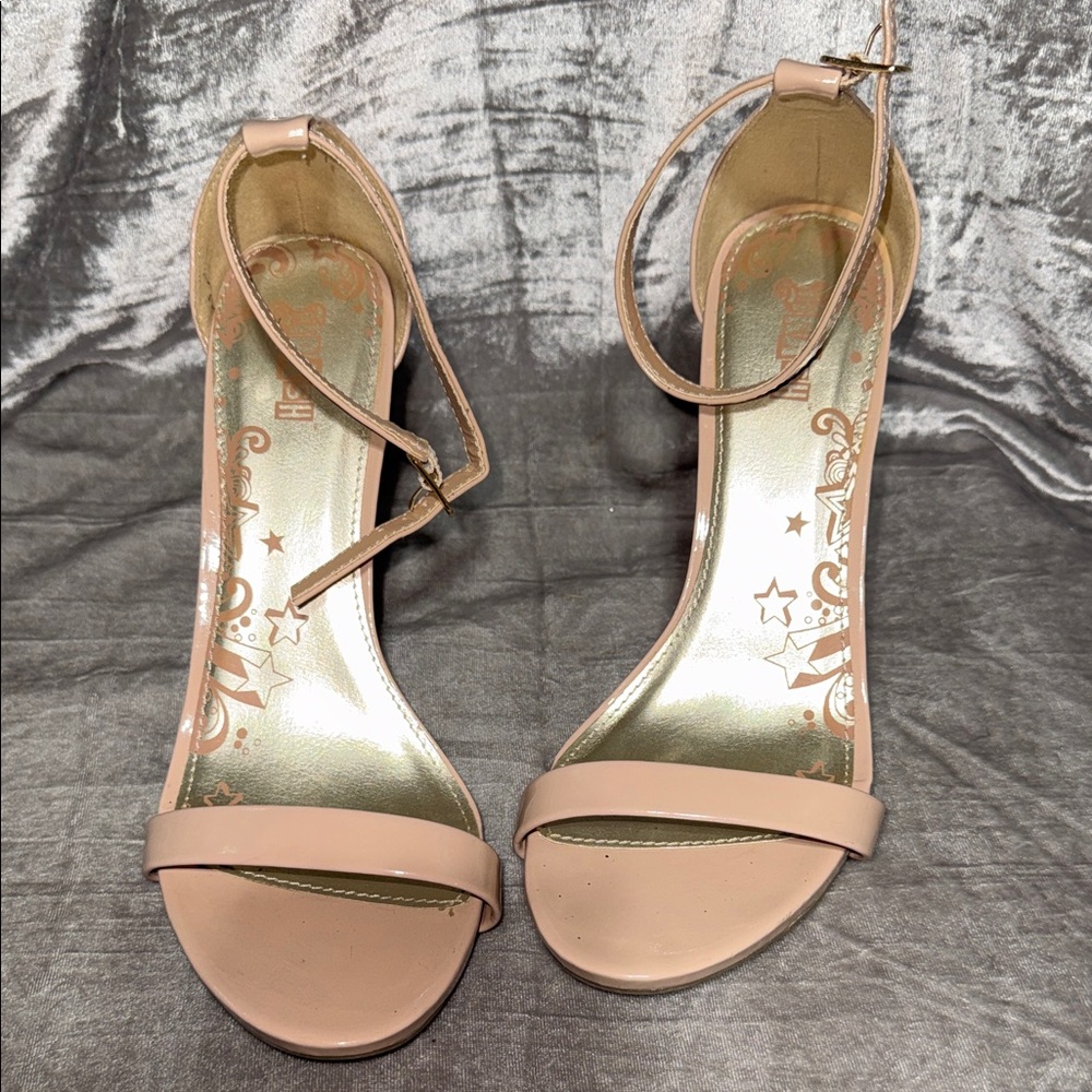 Brash Nude Ankle Strap Heels